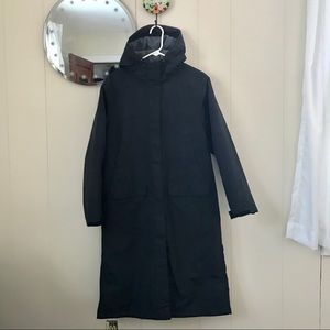 Lands End black knee length parka